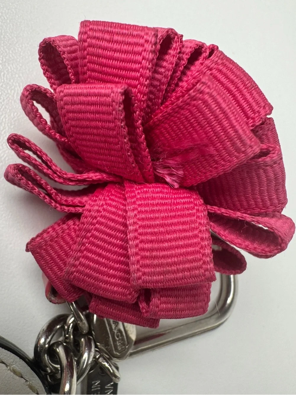 Coach Y2K Poppy Chan Pepper Heart Fob Keychain